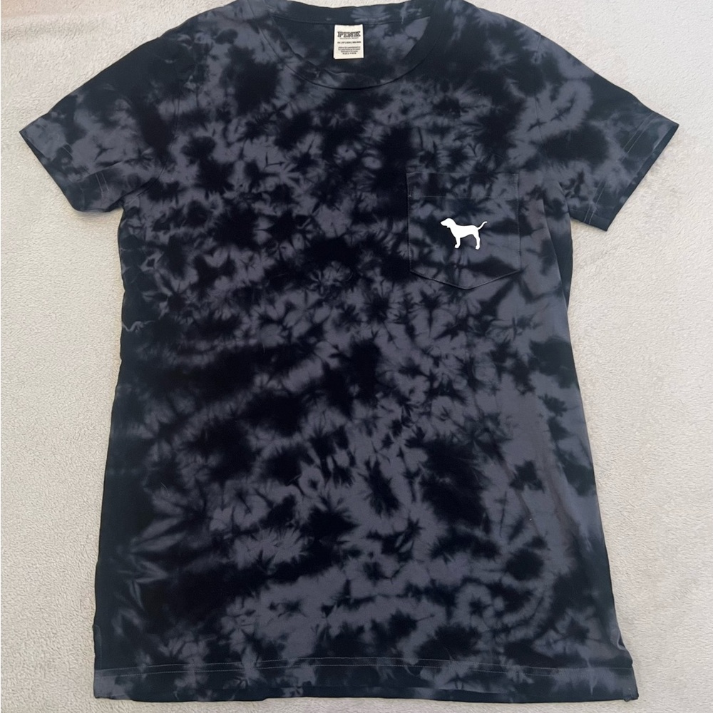 PINK Victoria's Secret Black Short Sleeve Tee
